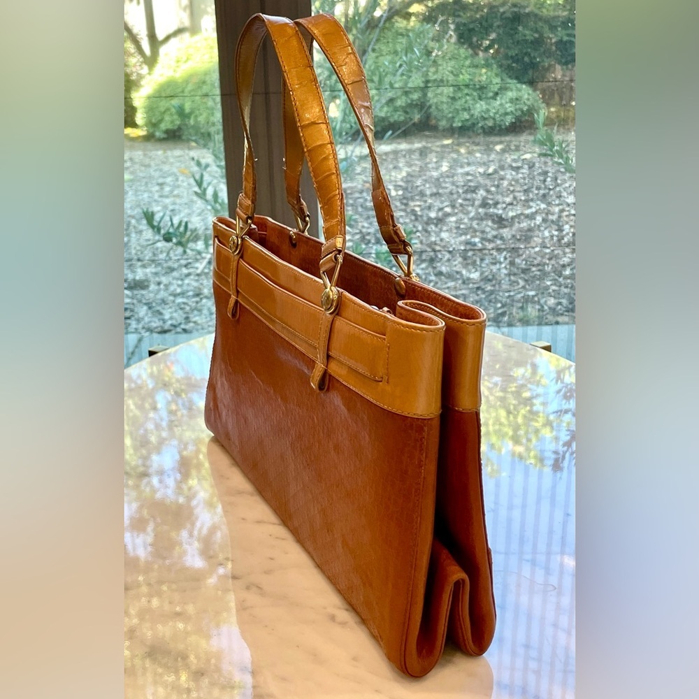 Christian Dior John Galliano Vintage 2001 Belt Bag, gold/orangey tan, GUC - Picture 3 of 16